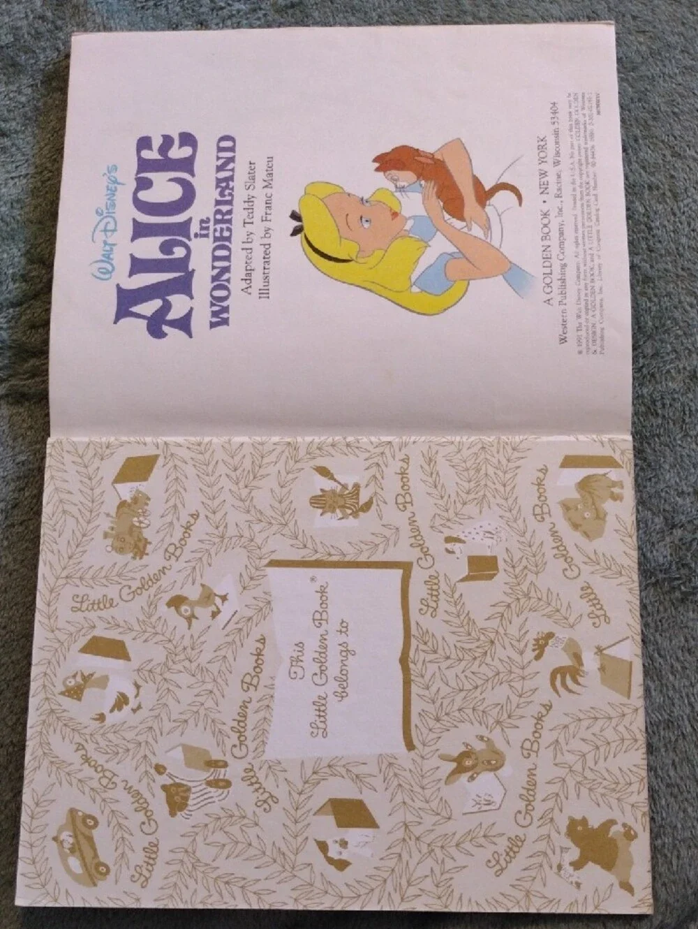 Little Golden Book/Disney 1991 walt